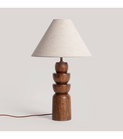 Lampe à Poser Bois Adah ILUZZIA - 126191 - vue 5