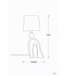 Lampe à Poser Bois Hunar III ILUZZIA - 126225 - vue 7