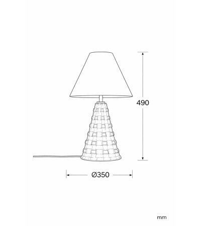 Lampe à Poser Bois Samesh ILUZZIA - 126230 - vue 5
