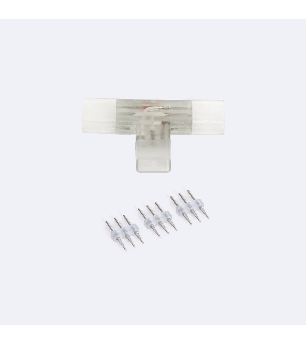 Connecteur Type « T » pour Ruban LED CCT 220V AC Largeur 14 mm - 126371 - vue 1