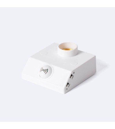 Détecteur Sonore Crépusculaire Mural pour Ampoules E27 - 126586 - vue 5