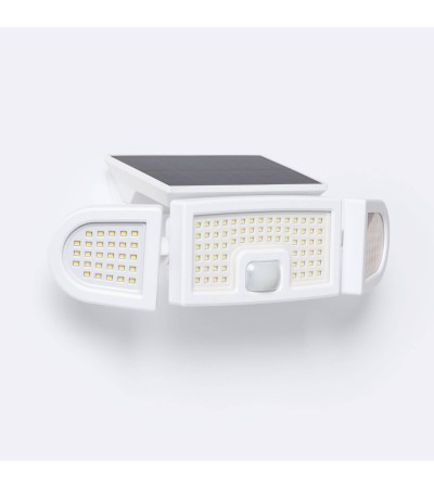 Projecteur Solaire LED IP65 7W avec Détecteur de Mouvement PIR et Détecteur Crépusculaire