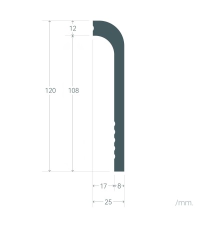 Moulure Plinthe Cache Câbles 2m Bend - 126811 - vue 5