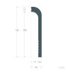Moulure Plinthe Cache Câbles 2m Bend - 126811 - vue 5