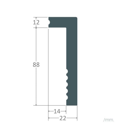Moulure Plinthe Cache Câbles 2m Edge - 126816 - vue 6