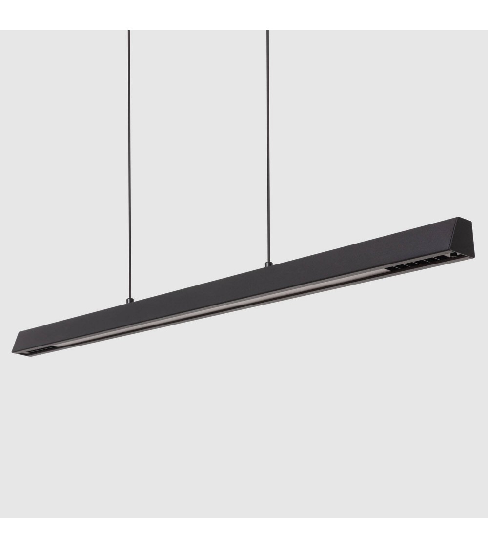 Suspension Linéaire LED 42W Aluminium CCT Éclairage Double Face Funky Chaka - 126848 - vue 1