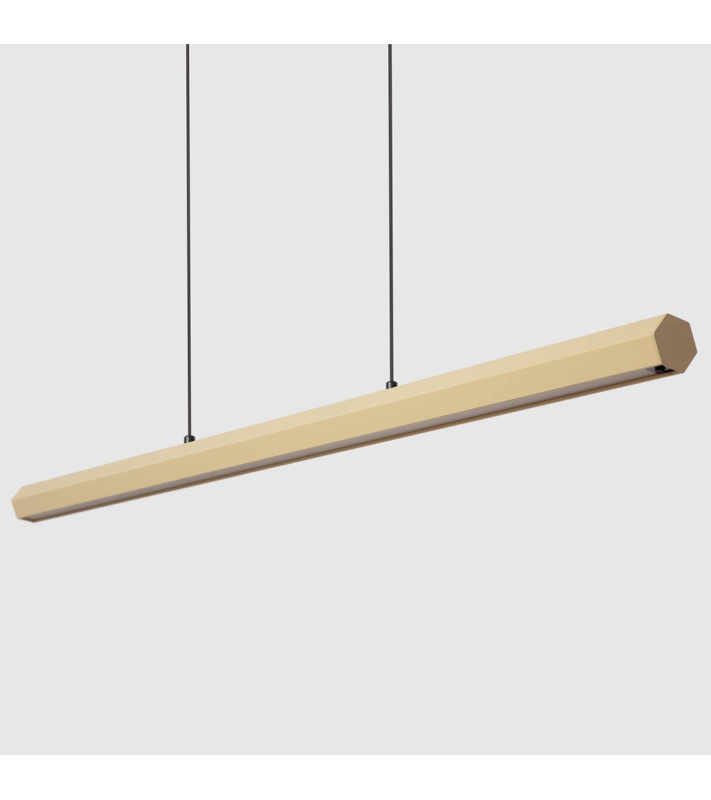 Suspension Linéaire LED 42W Aluminium CCT Éclairage Double Face Funky Kool - 126883 - vue 1