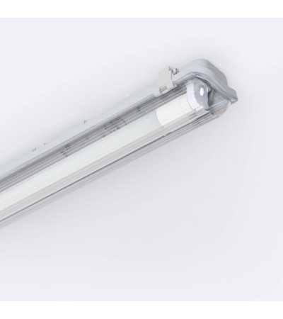 Réglette Étanche 150cm IP65 avec Tube LED Cristal 22W 140lm/W - 127161 - vue 1