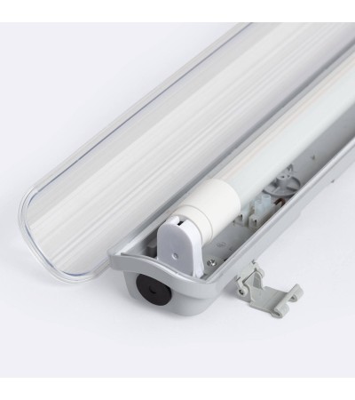 Réglette Étanche 150cm IP65 avec Tube LED Cristal 22W 140lm/W - 127161 - vue 2