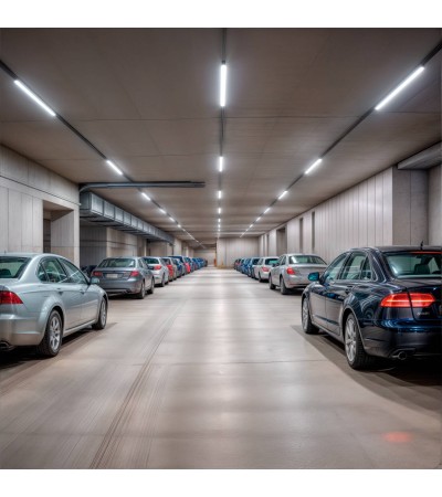 Réglette Étanche 60cm IP65 con Tubo LED Cristal 9W 140lm/W - 127166 - vue 4
