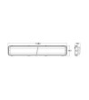 Réglette Étanche 150 cm IP65 avec deux Tubes LED Cristal 22W 140lm/W - 127195 - vue 5