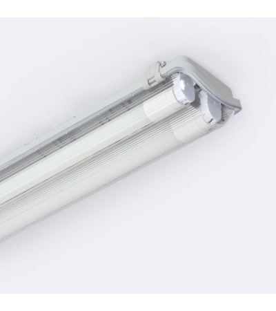 Réglette Étanche 150 cm IP65 avec deux Tubes LED Cristal 22W 140lm/W - 127195 - vue 11