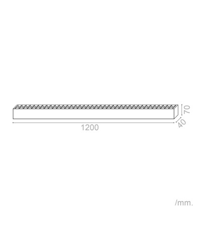 Barre linéaire suspendue LED 120cm 40W Singe - 127681 - vue 9