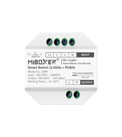 Télérupteur Convertisseur LED MiBoxer Bouton poussoir