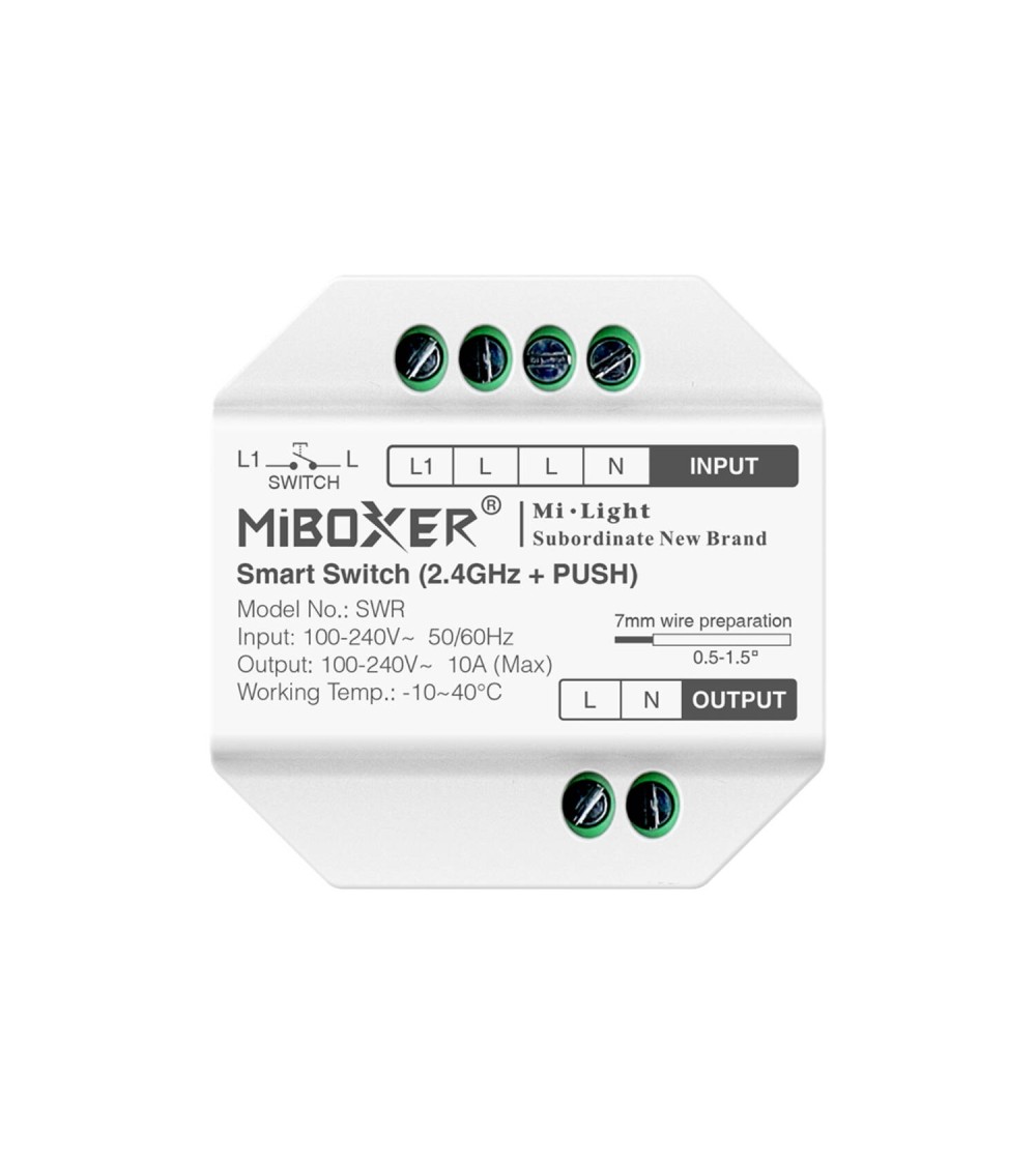 Télérupteur Convertisseur LED MiBoxer Bouton poussoir - 127894 - vue 1