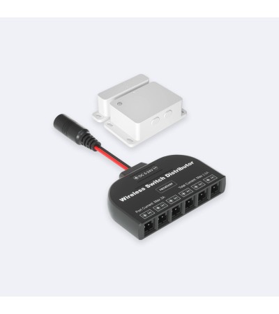 Détecteur Sans Fil pour Porte Armoire Jusqu'à 6 Rubans LED 12-24V DC