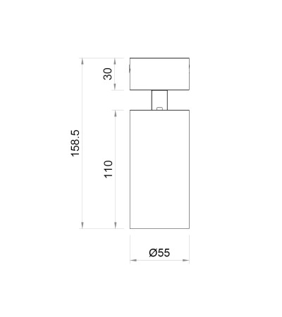 Spot LED En Saillie 9W Aluminium Misoh - 128166 - vue 8