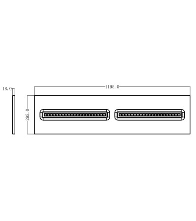 Panneau LED 120x30 cm 30W 4200lm CCT Sélectionnable Stripe LIFUD - 128186 - vue 3