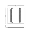 Panneau LED 60x60 cm 30W 4200lm CCT Sélectionnable Stripe LIFUD - 128191 - vue 3