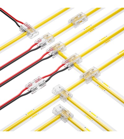 Connecteur Hippo 9 en 1 pour rubans LED 12/24V DC SMD et COB IP20 Largeur 5mm/8mm/10mm