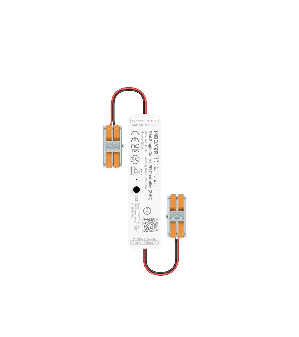 Contrôleur Variateur Mini Ruban LED Monochrome 12/24V DC MiBoxer MLR2 - 128452 - vue 1
