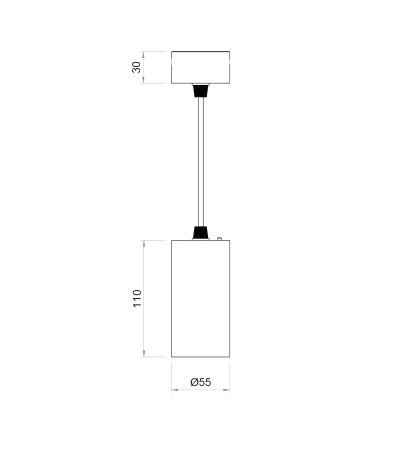 Suspension LED 9W Aluminium Misoh - 128458 - vue 8