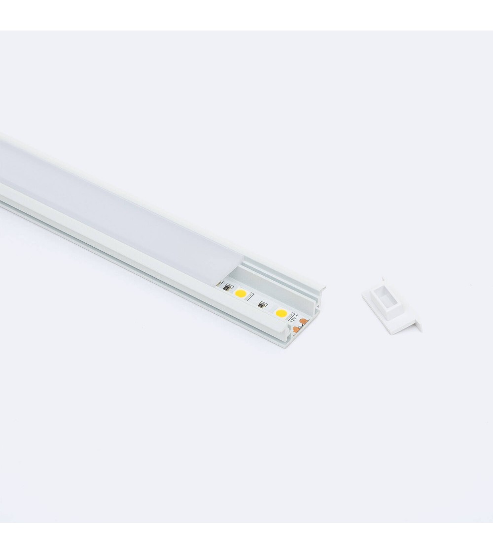 Profilé Aluminium Sol pour Rubans LED jusqu'à 12 mm - 128642 - vue 1