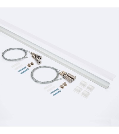 Profilé Aluminium Suspendu 2 m pour Rubans LED jusqu'à 17 mm - 128684 - vue 5