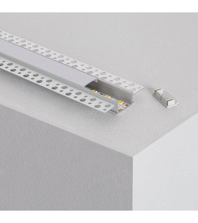 Profilé Aluminium Intégration Plâtre/Placo pour Rubans LED jusqu'à 20 mm - 128913 - vue 3