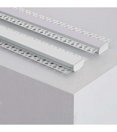 Profilé Aluminium Intégration Plâtre/Placo pour Rubans LED jusqu'à 20 mm - 128913 - vue 4