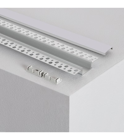 Profilé Aluminium Intégration Plâtre/Placo pour Rubans LED jusqu'à 20 mm - 128913 - vue 5