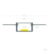 Profilé Aluminium Intégration Plâtre/Placo pour Rubans LED jusqu'à 20 mm - 128913 - vue 9