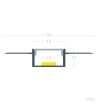 Profilé Aluminium Intégration Plâtre/Placo pour Rubans LED jusqu'à 15 mm - 128918 - vue 9