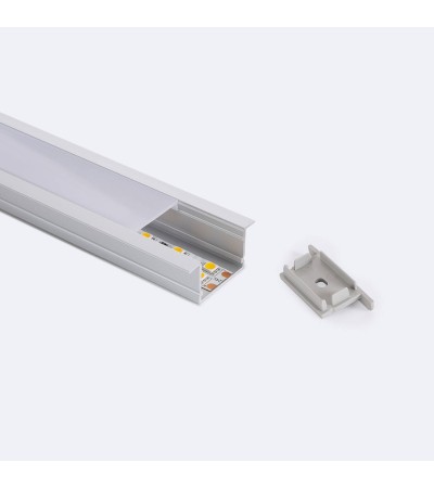 Profilé Aluminium Encastré pour Rubans LED jusqu'à 25 mm - 128972 - vue 3