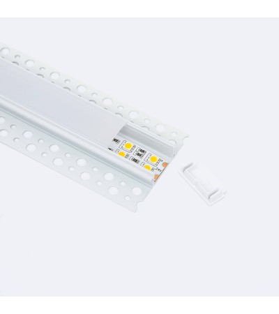 Profilé Aluminium Intégration Plâtre/Placo pour Rubans LED jusqu'à 20 mm - 129001 - vue 4