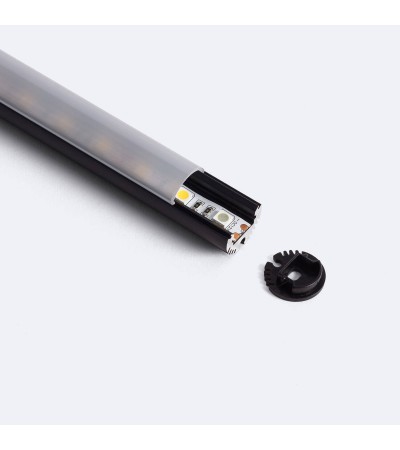 Profilé Aluminium Suspendu Rond pour Rubans LED jusqu'à 11 mm - 129006 - vue 5