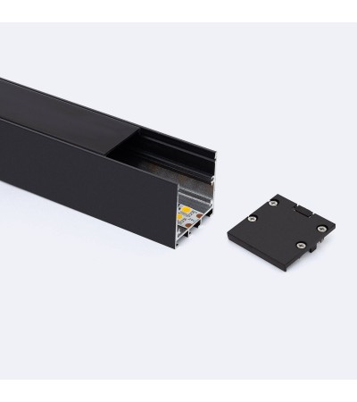 Profilé Aluminium En Saillie avec ancrage Encastré à Clips pour Rubans LED jusqu'à 24 mm - 129011 - vue 3