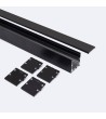 Profilé Aluminium En Saillie avec ancrage Encastré à Clips pour Rubans LED jusqu'à 24 mm - 129011 - vue 5