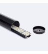 Profilé Aluminium Suspendu Rond 2 m pour Rubans LED jusqu'à 16 mm - 129046 - vue 1