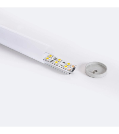 Profilé Aluminium Suspendu Rond 2 m pour Rubans LED jusqu'à 16 mm - 129046 - vue 11