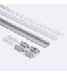 Profilé Aluminium Étanche IP65 Encastré 2 m pour Rubans LED jusqu'à 8 mm - 129071 - vue 5