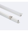 Profilé Aluminium Encastré avec inclinaison 30º 2 m pour Rubans LED jusqu'à 6 mm - 129091 - vue 1
