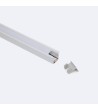 Profilé Aluminium Encastré avec inclinaison 30º 2 m pour Rubans LED jusqu'à 6 mm - 129091 - vue 2