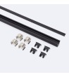 Profilé Aluminium Encastré avec inclinaison 30º 2 m pour Rubans LED jusqu'à 6 mm - 129091 - vue 12