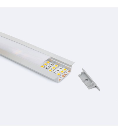 Profilé Aluminium Encastré pour Rubans LED jusqu'à 31 mm - 129096 - vue 5