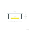 Profilé Aluminium Encastré pour Rubans LED jusqu'à 31 mm - 129096 - vue 9