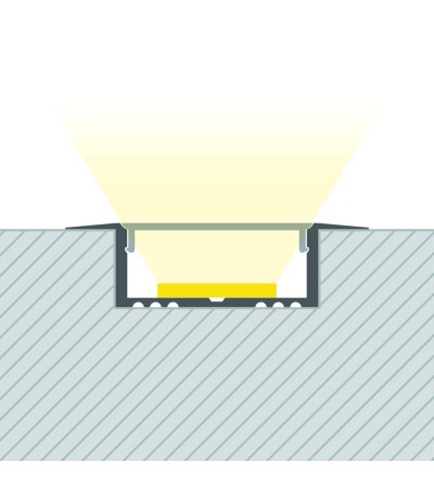 Profilé Aluminium Encastré pour Rubans LED jusqu'à 31 mm - 129096 - vue 10