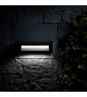 Balise Extérieure LED 2W Murale Rectangulaire Saillie Gris Élide - 129161 - vue 1