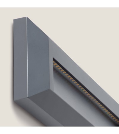 Balise Extérieure LED 2W Murale Rectangulaire Saillie Gris Élide - 129161 - vue 6