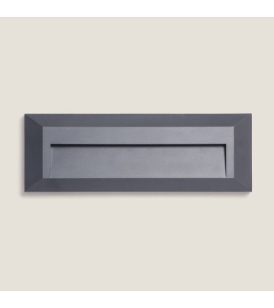 Balise Extérieure LED 2W Murale Rectangulaire Saillie Gris Élide - 129161 - vue 8